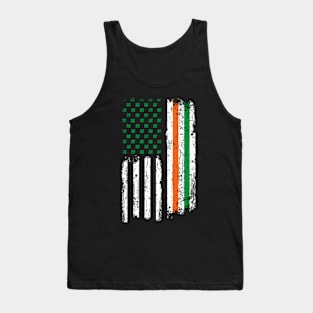 Irish American Shamrock Flag -Us Paddy - St Patricks Day Tank Top